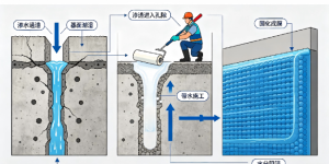 背水一战！海霸蓝鲨水性环氧解决地下渗漏顽疾