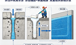 背水一战！海霸蓝鲨水性环氧解决地下渗漏顽疾